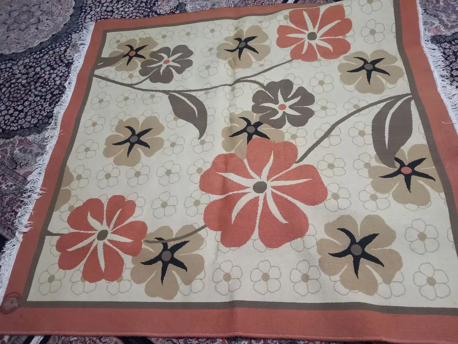 دو عدد گلیم فرش|گلیم، جاجیم، گبه|ملایر, |دیوار