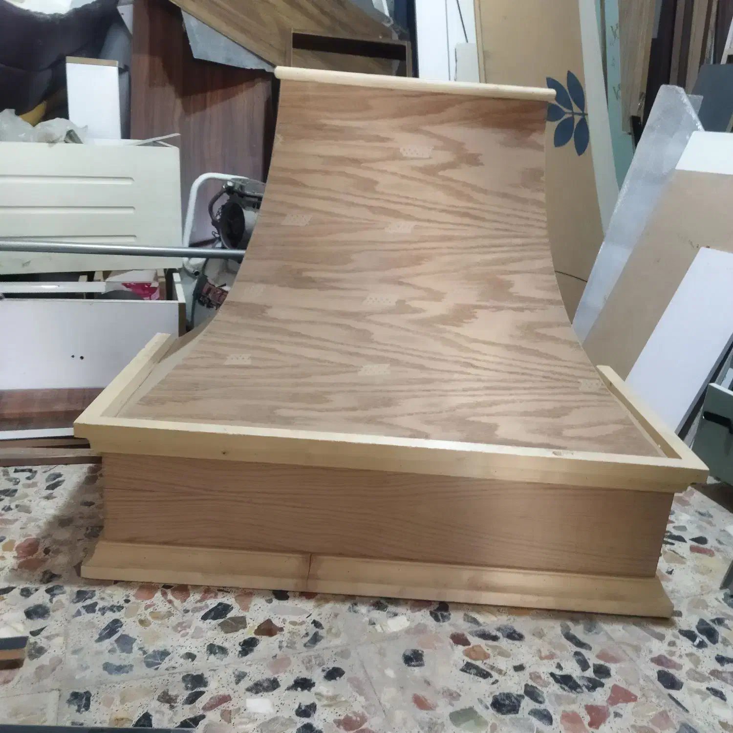 کابینت روکش چوب بلوط|هود|خرم‌آباد, |دیوار