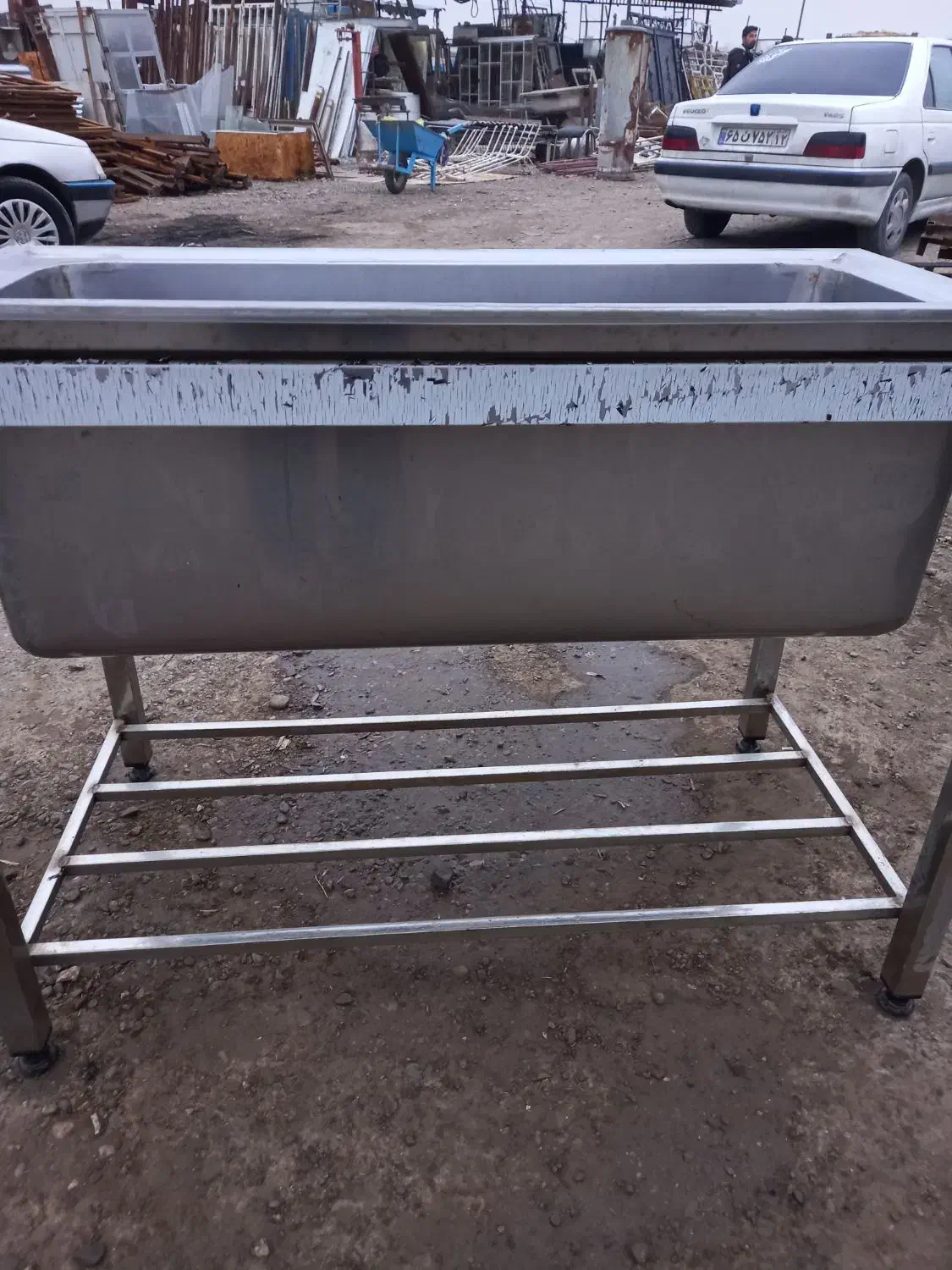 سینک صنعتی سفارشی تمام استیل در حد نو ورق ضخیم|کافی‌شاپ و رستوران|مشهد, نیزه|دیوار