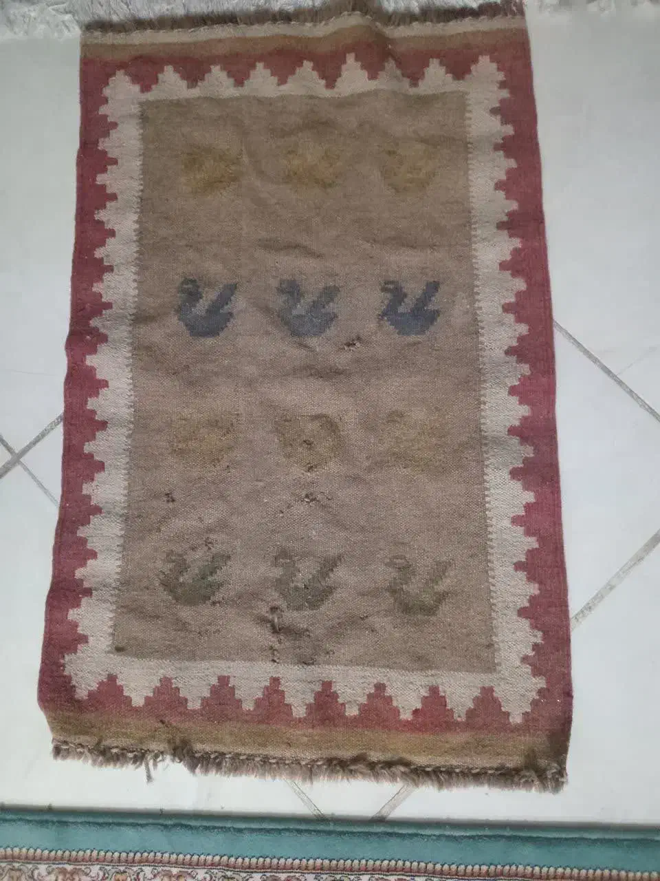 قالیچه|گلیم، جاجیم، گبه|اصفهان, لاله|دیوار