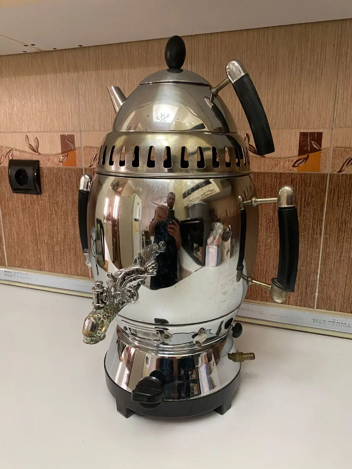 سماور گازی استیل|سماور، چای‌ساز، قهوه‌ساز|بابل, |دیوار