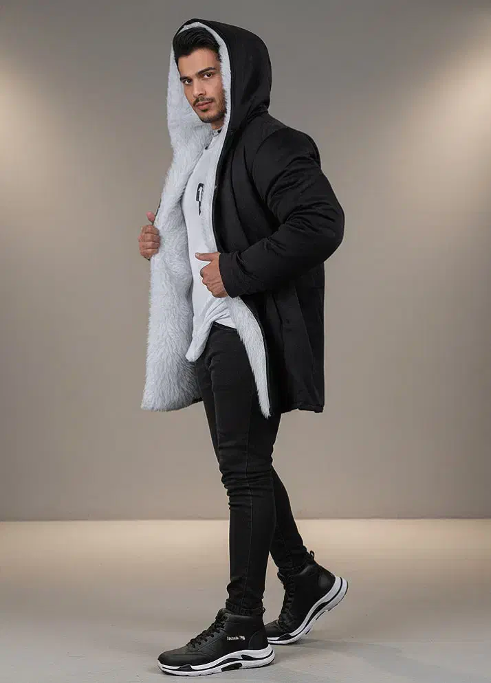 شنل خز سفید مردانه مدل venit|لباس|کاشان, شهرک امیرکبیر|دیوار