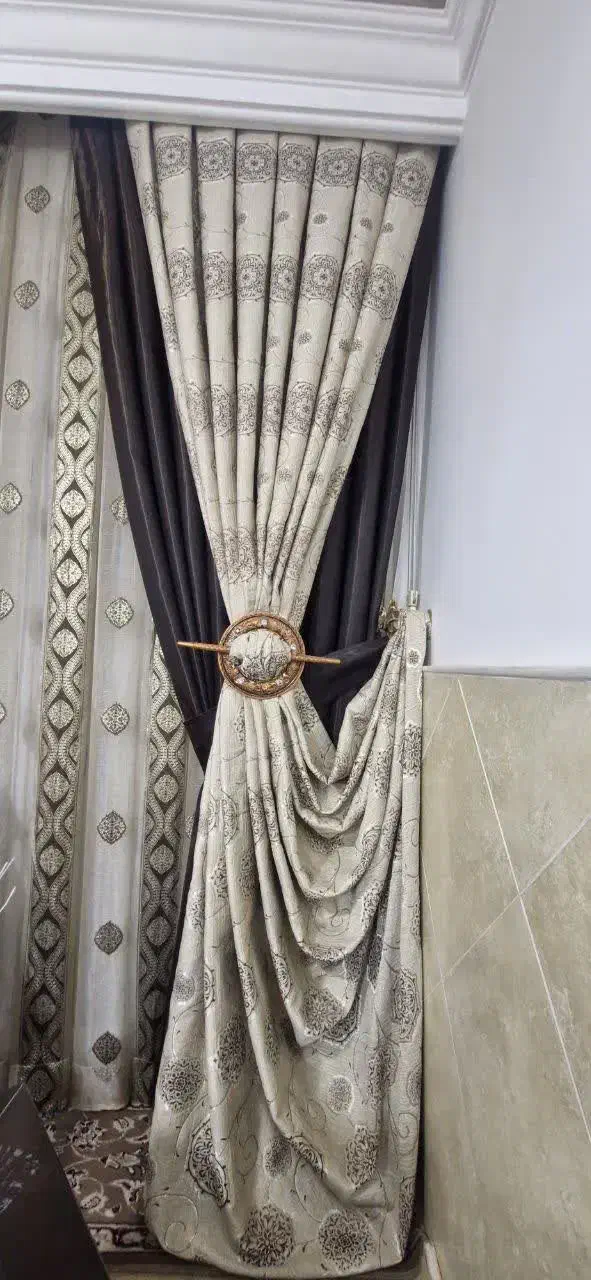 پرده پذیرایی|پرده، رانر، رومیزی|کاشان, مفتح|دیوار