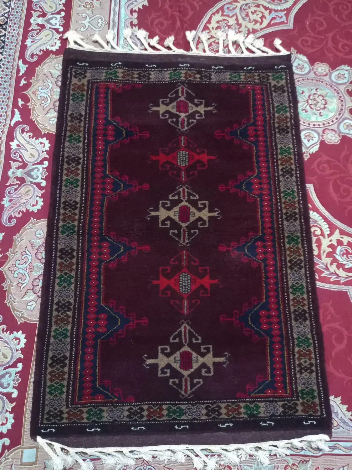 قالی دست باف|فرش|گنبد کاووس, |دیوار