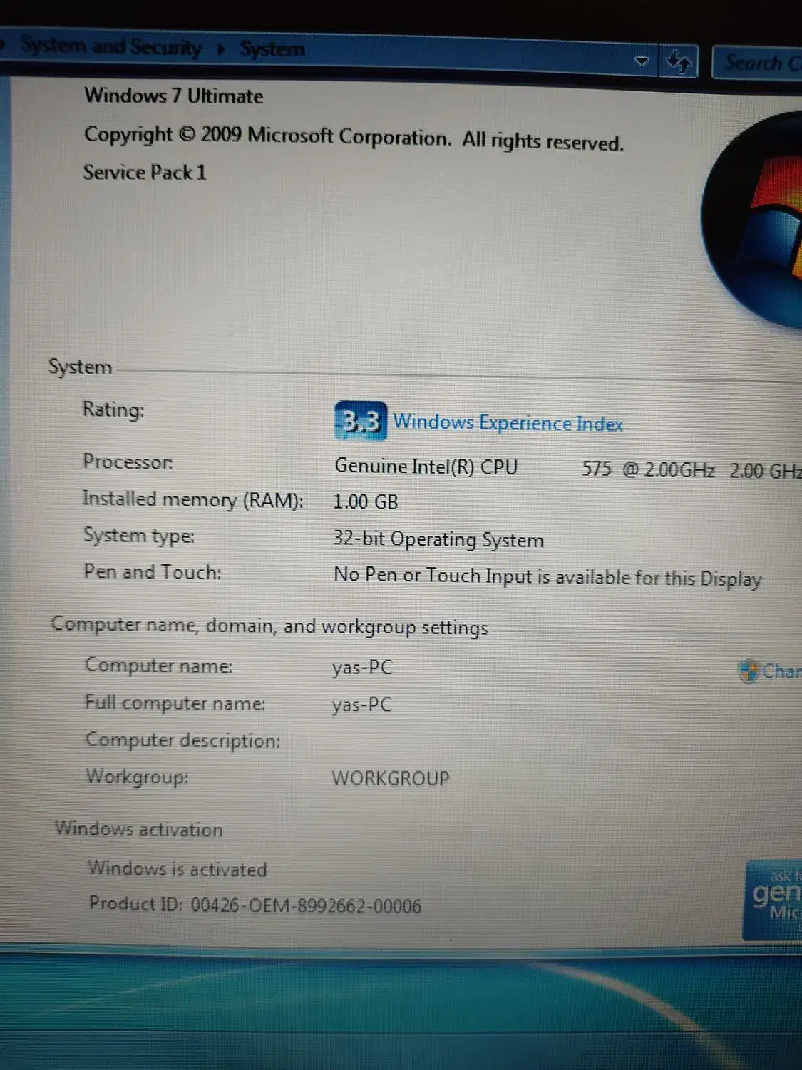 لپتاپ ایسوس مدلemachines e520|رایانه همراه|تبریز, |دیوار