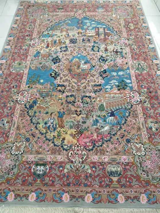 فروش جفت فرش ۹ متری کاشمر گل ابریشم|فرش|مشهد, امام رضا (ع)|دیوار