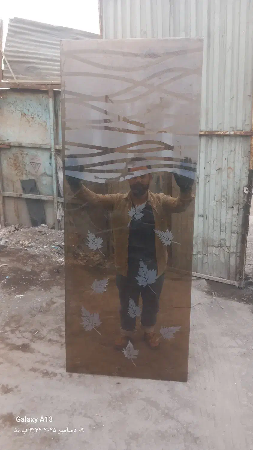 شیشه میرال برنز طرح دار سفیدهم ابعاد مختلف دارم|مصالح و تجهیزات ساختمان|تهران, خلازیر|دیوار