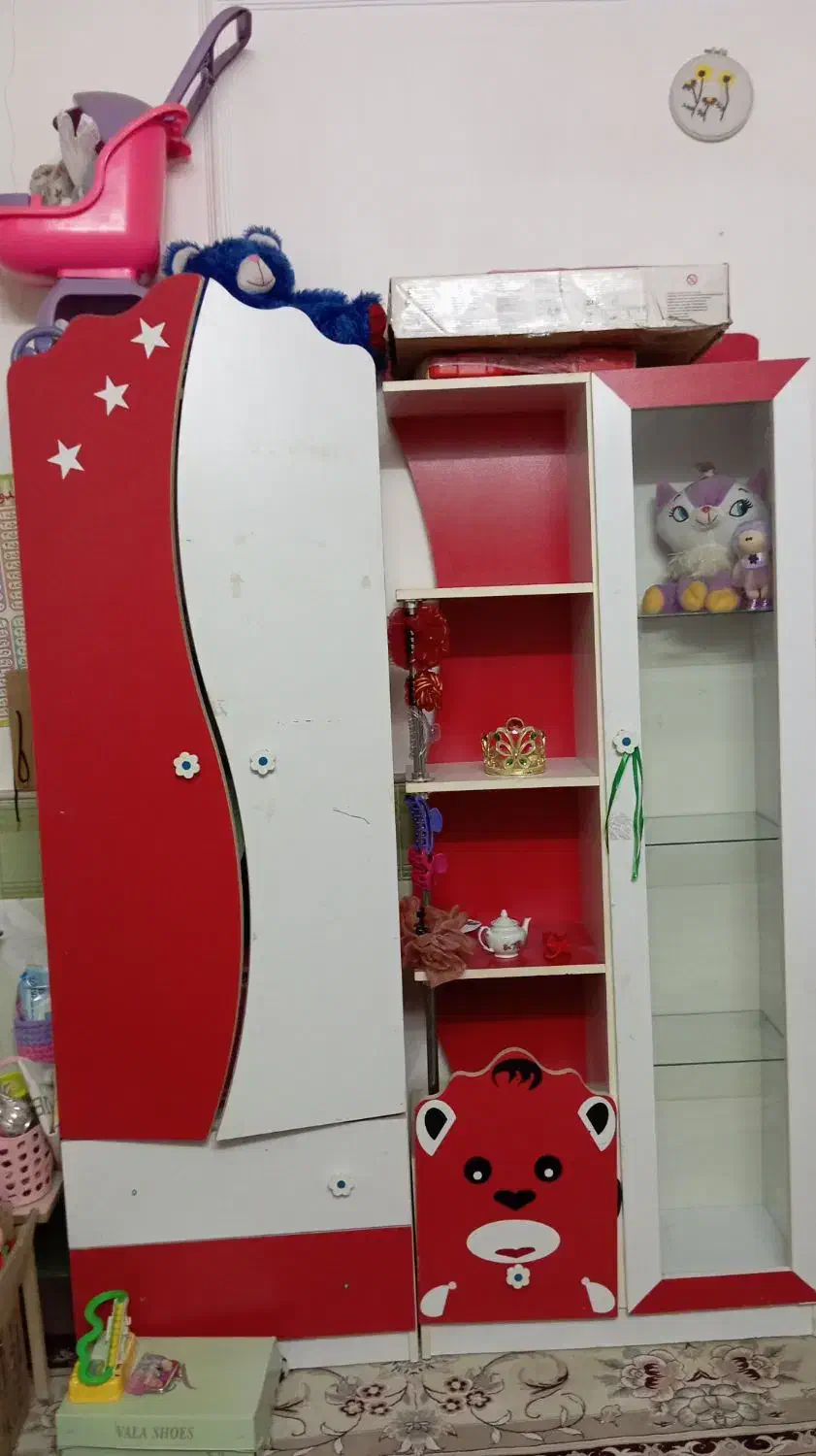 کمد کودک سالم با ویترین و کتابخانه|جاکفشی، کمد، دراور|قم, بنیاد|دیوار