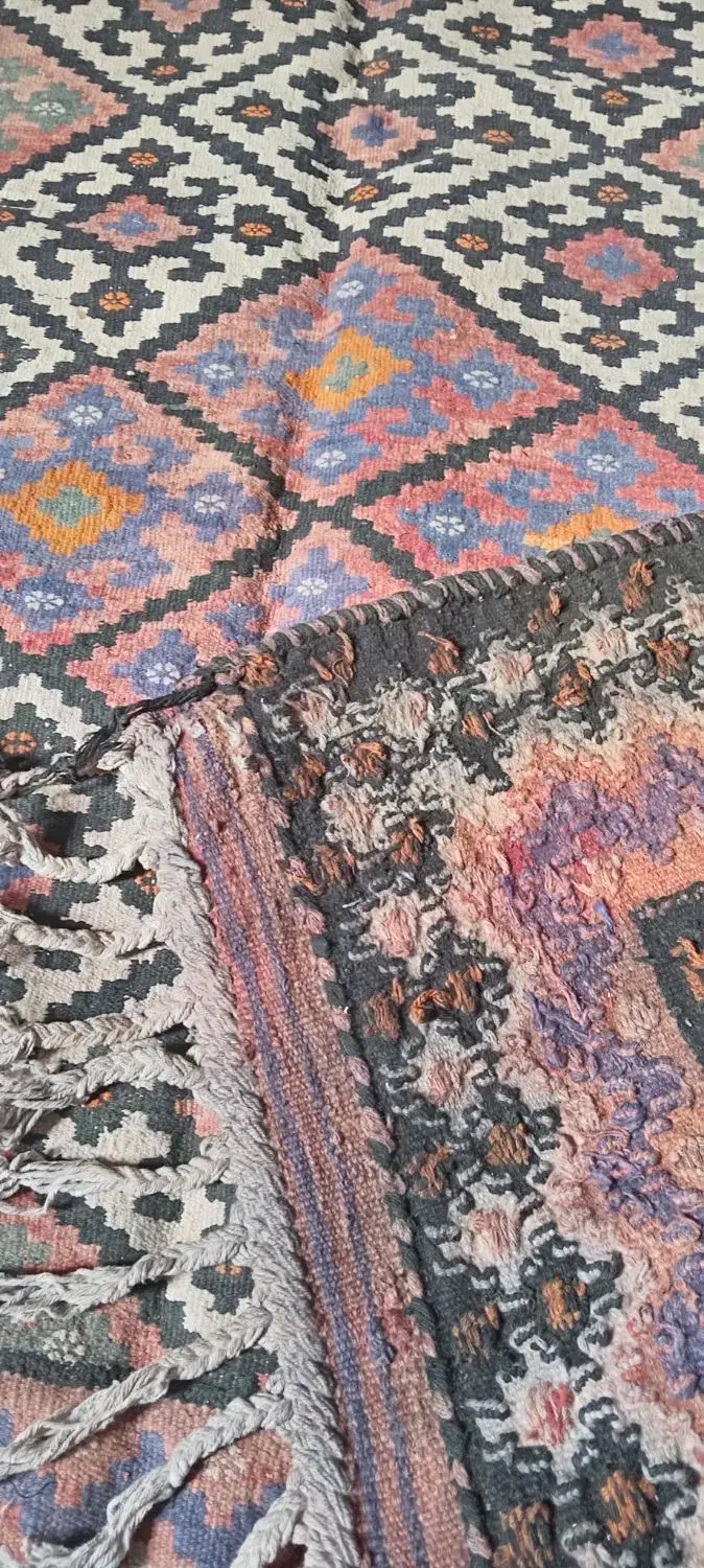 گلیم فرش دستباف|گلیم، جاجیم، گبه|کرمان, |دیوار