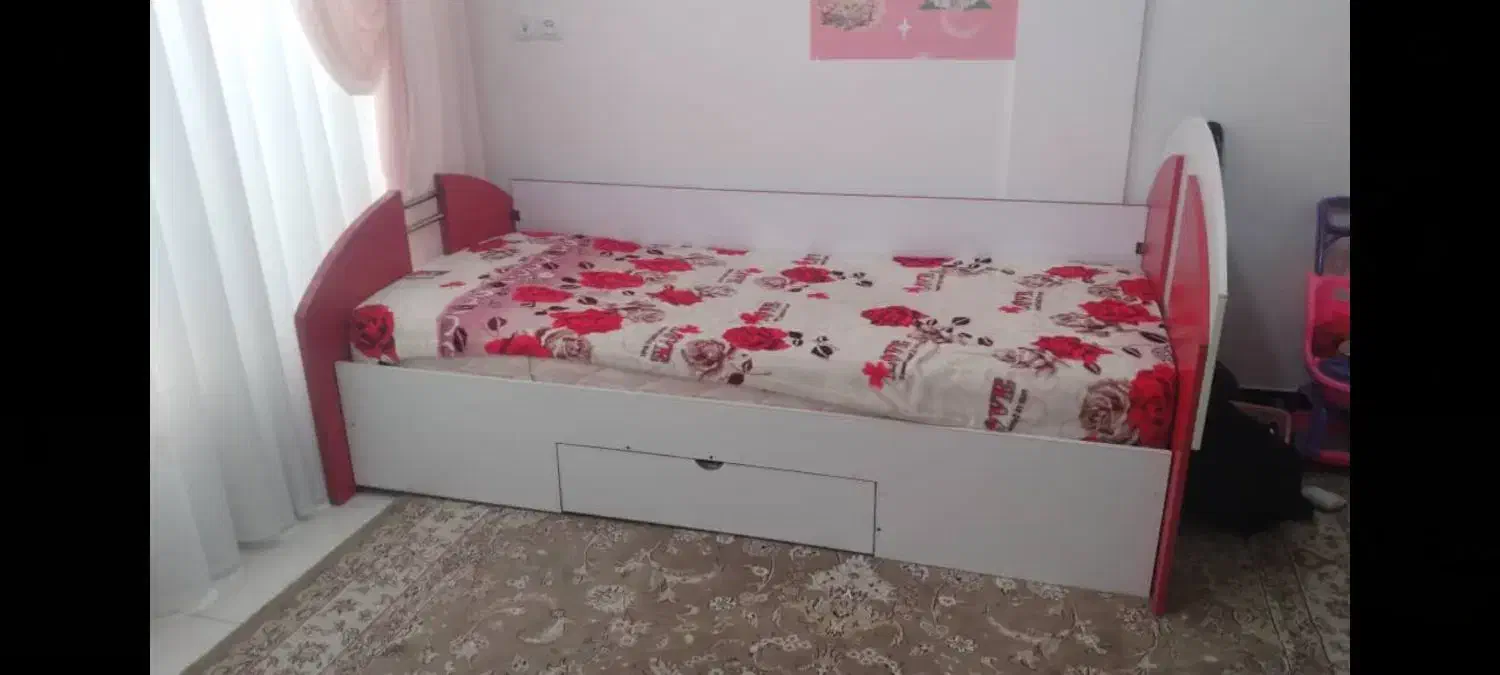 تخت خواب تک نفره و کمد دیواری|تخت و سرویس خواب|روانسر, |دیوار