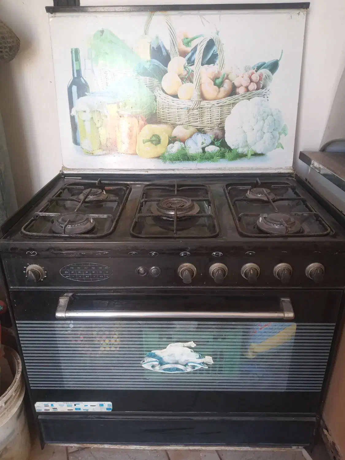 گاز پنج شعله طرح فر|اجاق گاز و لوازم برقی پخت‌وپز|مرودشت, شهرک مهدیه|دیوار