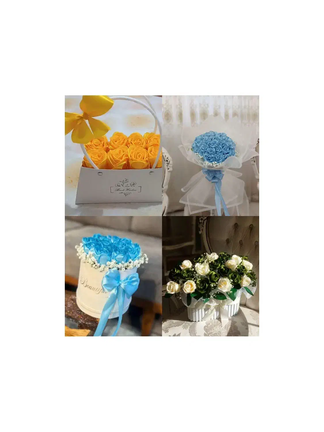 گل روبانی|گل مصنوعی|قم, باغ شازده|دیوار