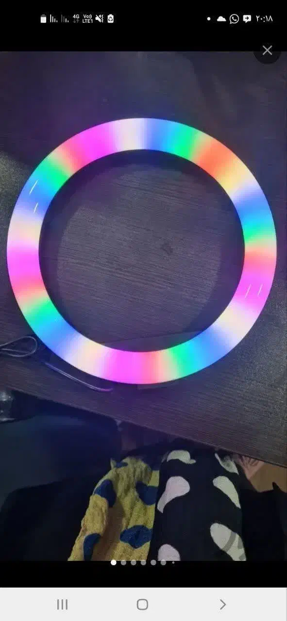 رینگ لایت آکبند قطر ۲۶ RGB|دوربین عکاسی و فیلم‌برداری|فریدون‌کنار, |دیوار