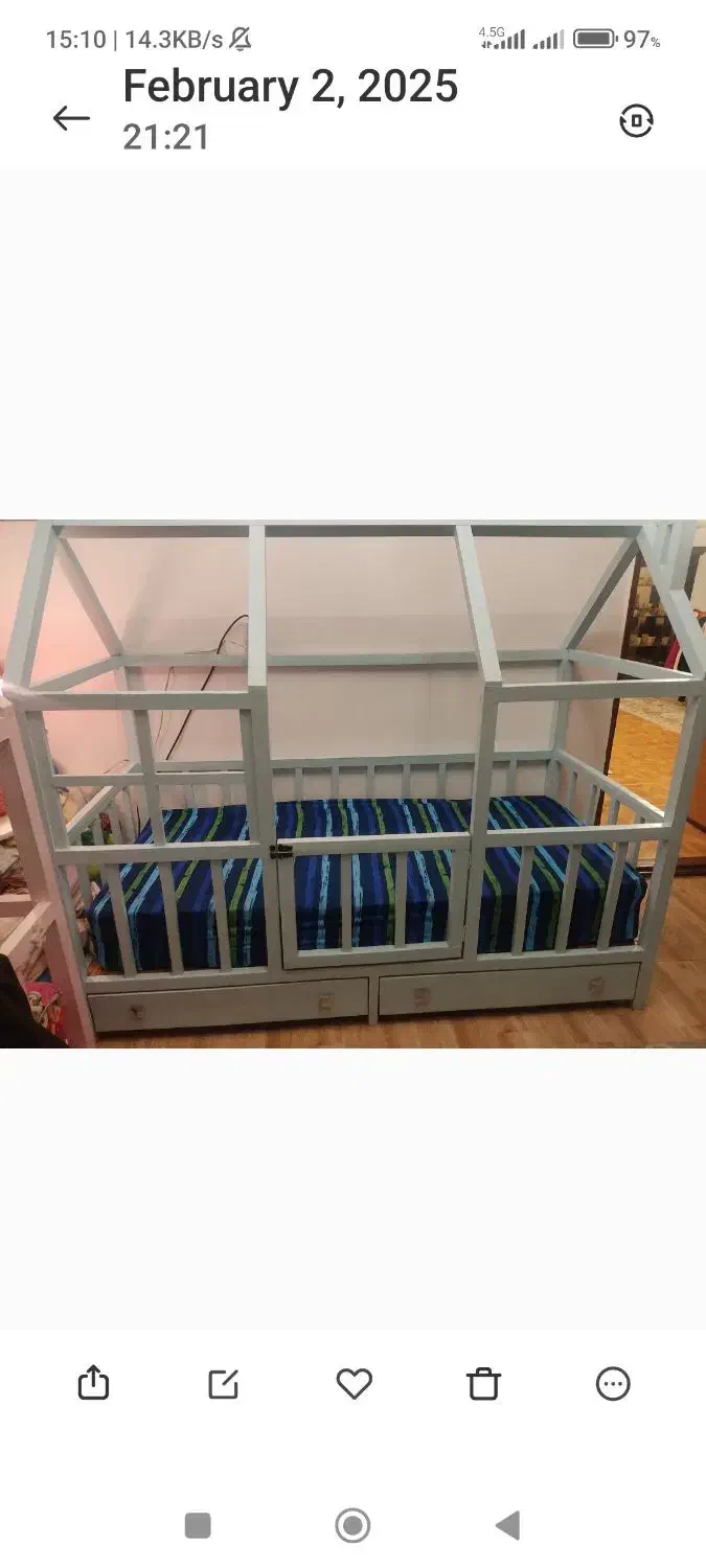 تختخواب مونته سوری|تخت و سرویس خواب|ماهدشت, |دیوار