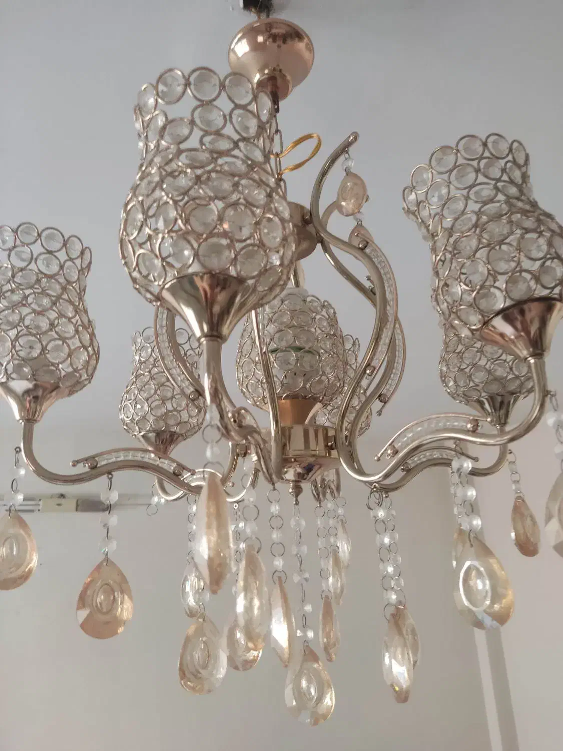 لوسترشش شاخه قاب سوره حمد وگازفرپنج شعله سن سون|لوستر و چراغ آویز|مشهد, حسابی جنوبی (شهرک غرب)|دیوار