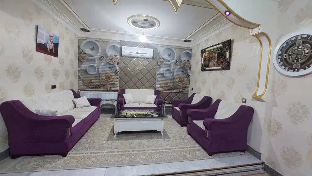 مبل راحتی هفت نفره با یک جلو مبلی|مبلمان خانگی و میز عسلی|الشتر, |دیوار