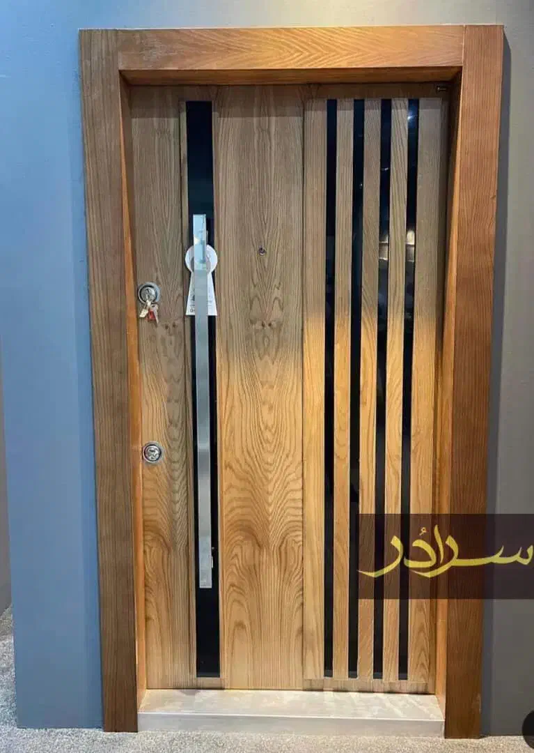 درب ضدسرقت چوب کامپوزیت،نرده استیل، شیشه ای کدF122|مصالح و تجهیزات ساختمان|قائم‌شهر, |دیوار