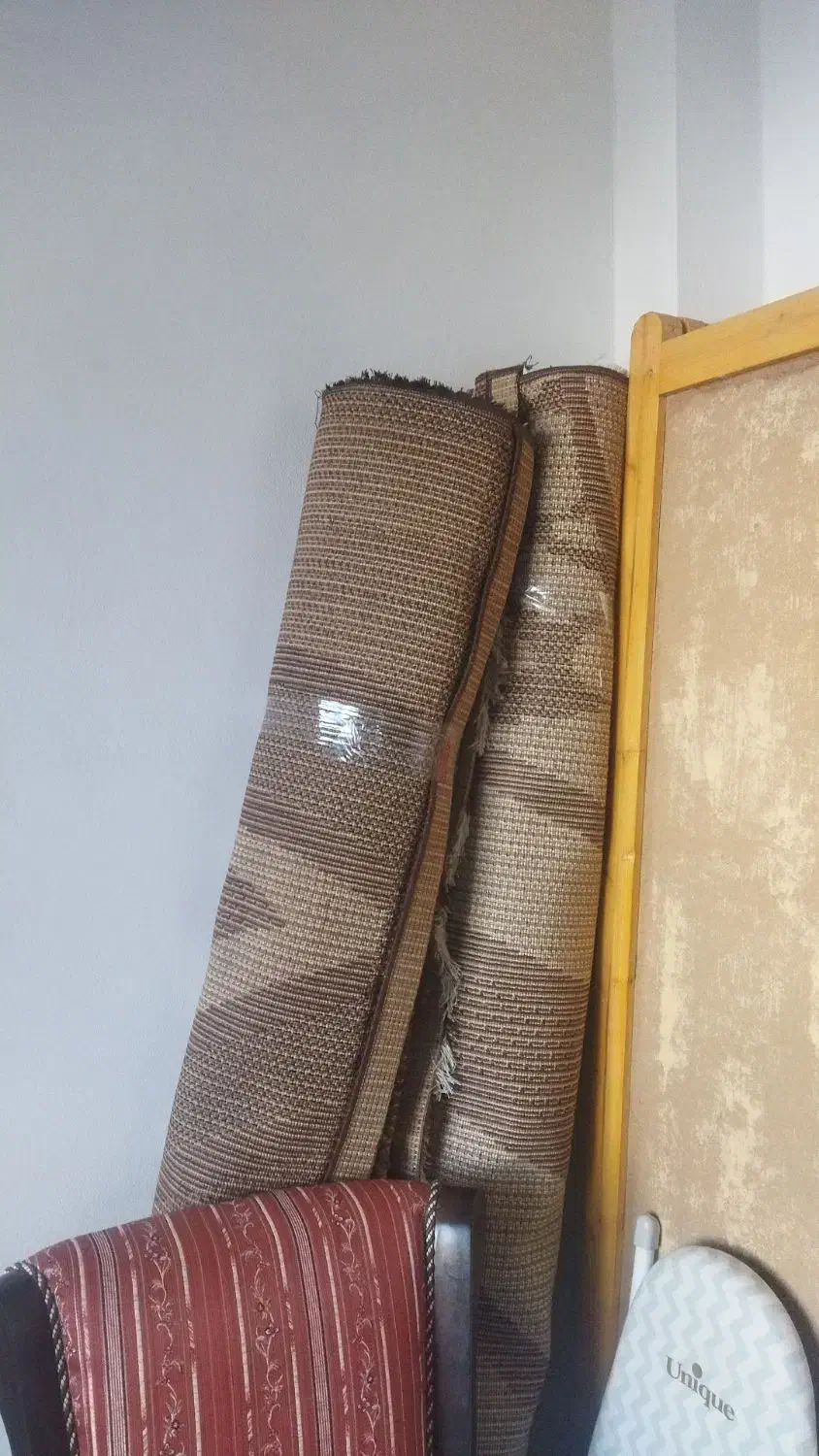 دو تخته فرش شش متری شگی و پارتیشن چوبی|فرش|نوشهر, |دیوار