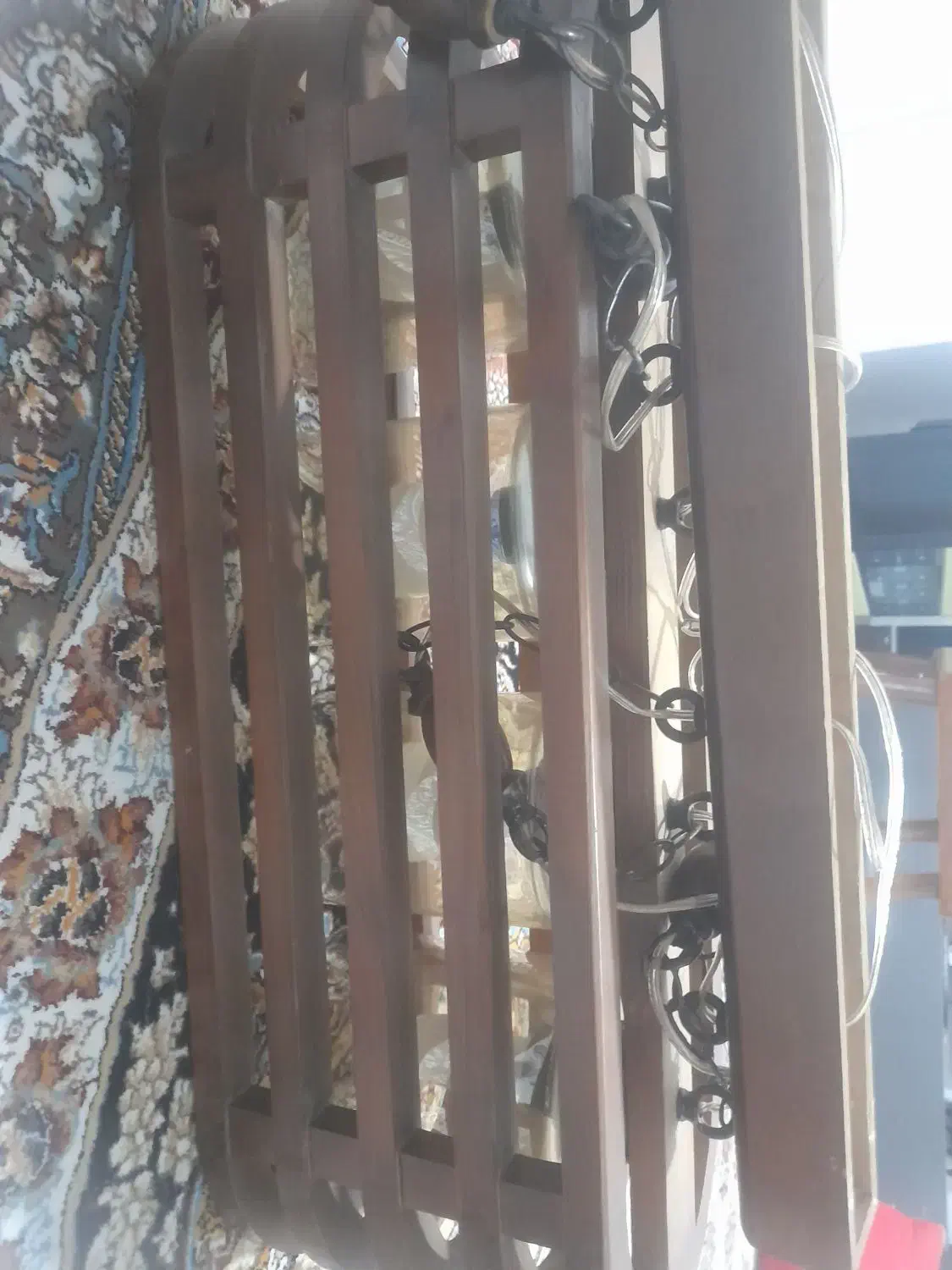 لوستر چوبی|لوستر و چراغ آویز|فردیس, شهرک ۱۱۰|دیوار