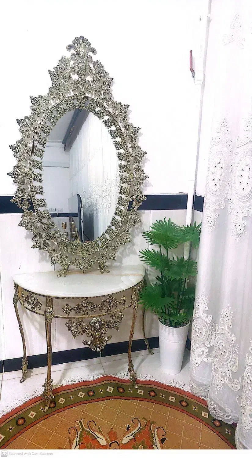 آینه کنسول برنز|مبلمان خانگی و میز عسلی|جوانرود, |دیوار