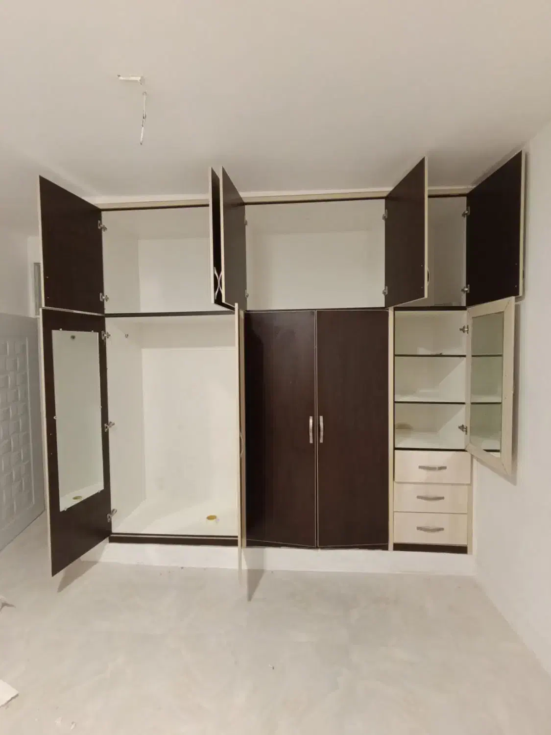 فروش دو کمد دیواری MDF|جاکفشی، کمد، دراور|بندر کنگان, |دیوار