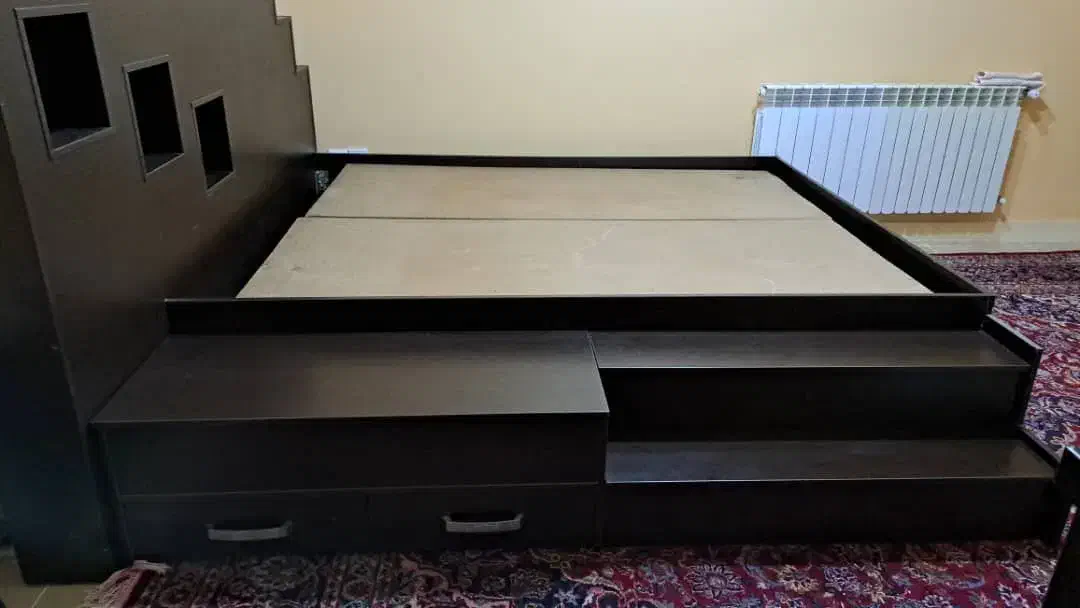 ست کامل سرویس خواب دونفره|تخت و سرویس خواب|پرند, فاز ۴|دیوار