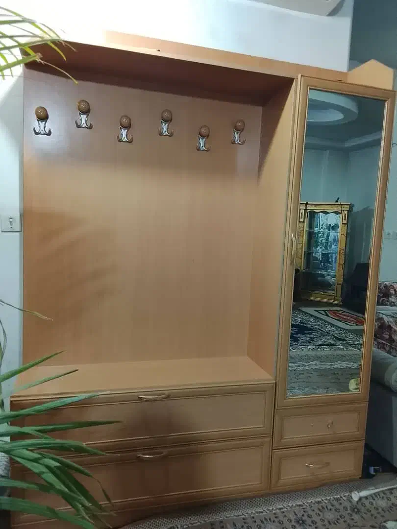دوعدد ویترین دکوری بهمراه چوب لباسی..جادار وسالم|بوفه، ویترین، کنسول|آمل, |دیوار