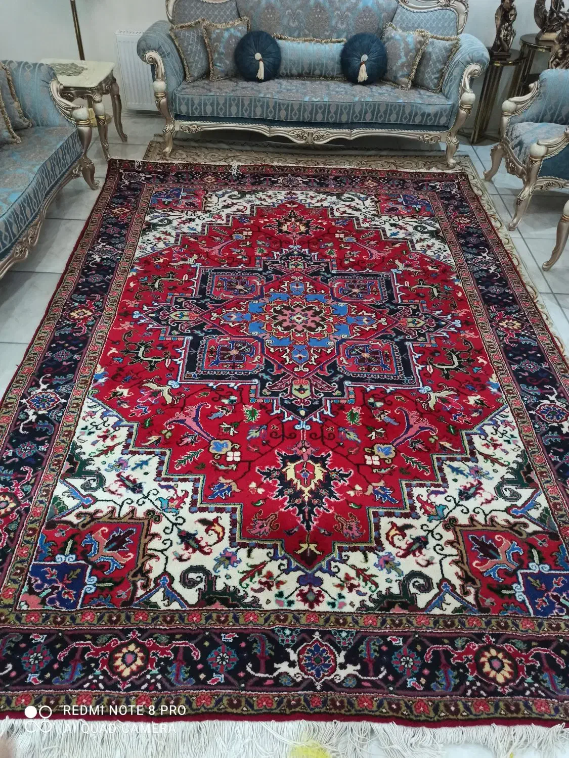 یک تخته فرش دستباف ۹متری تاجری هریس|فرش|تبریز, |دیوار