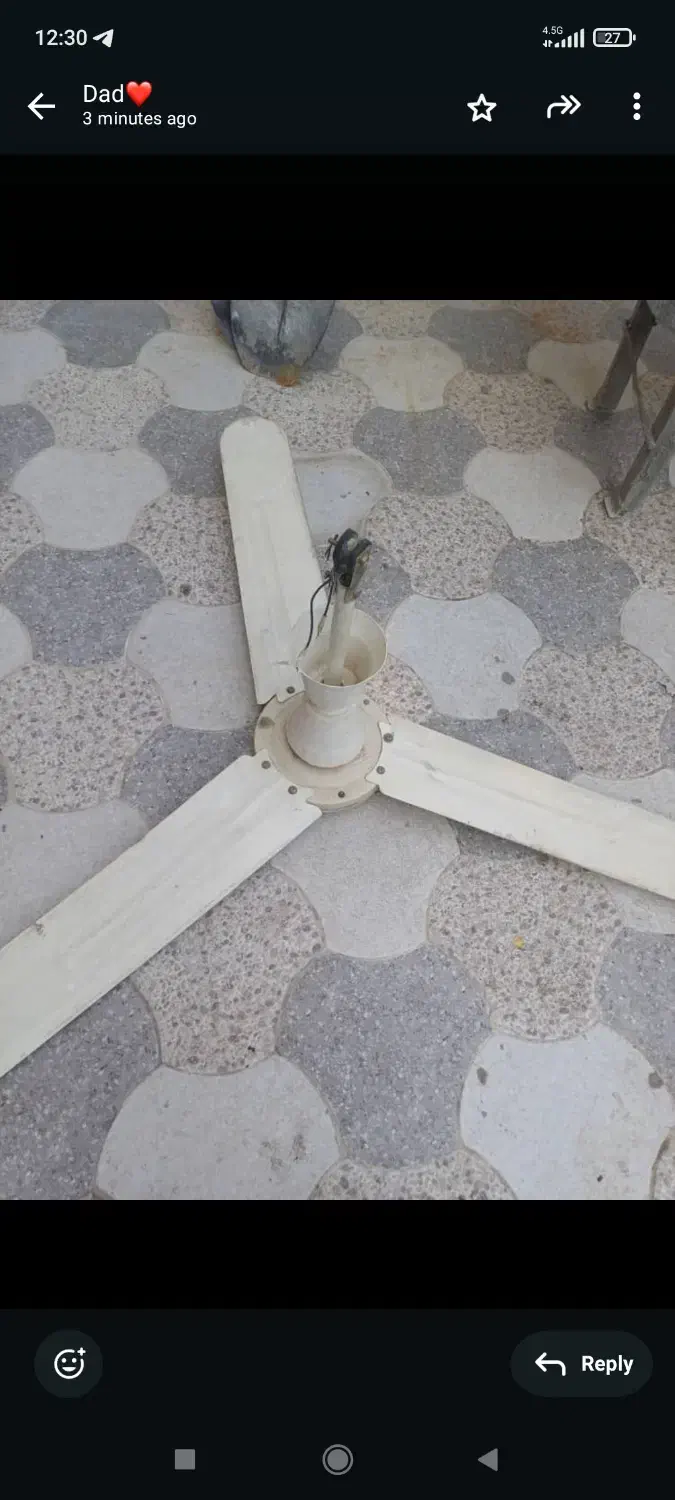 پنکه سقفی|پنکه و تصفیهکنندهٔ هوا|دهلران, |دیوار