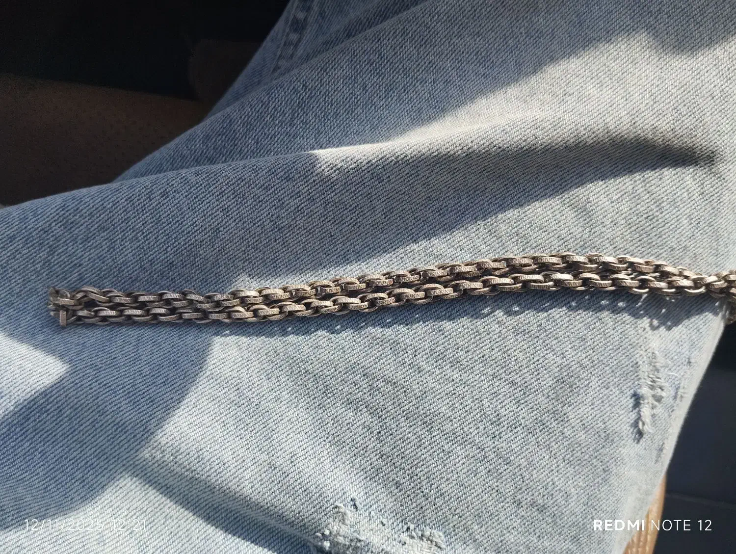 زنجیر نقره اینه کاری|جواهرات|اردبیل, |دیوار