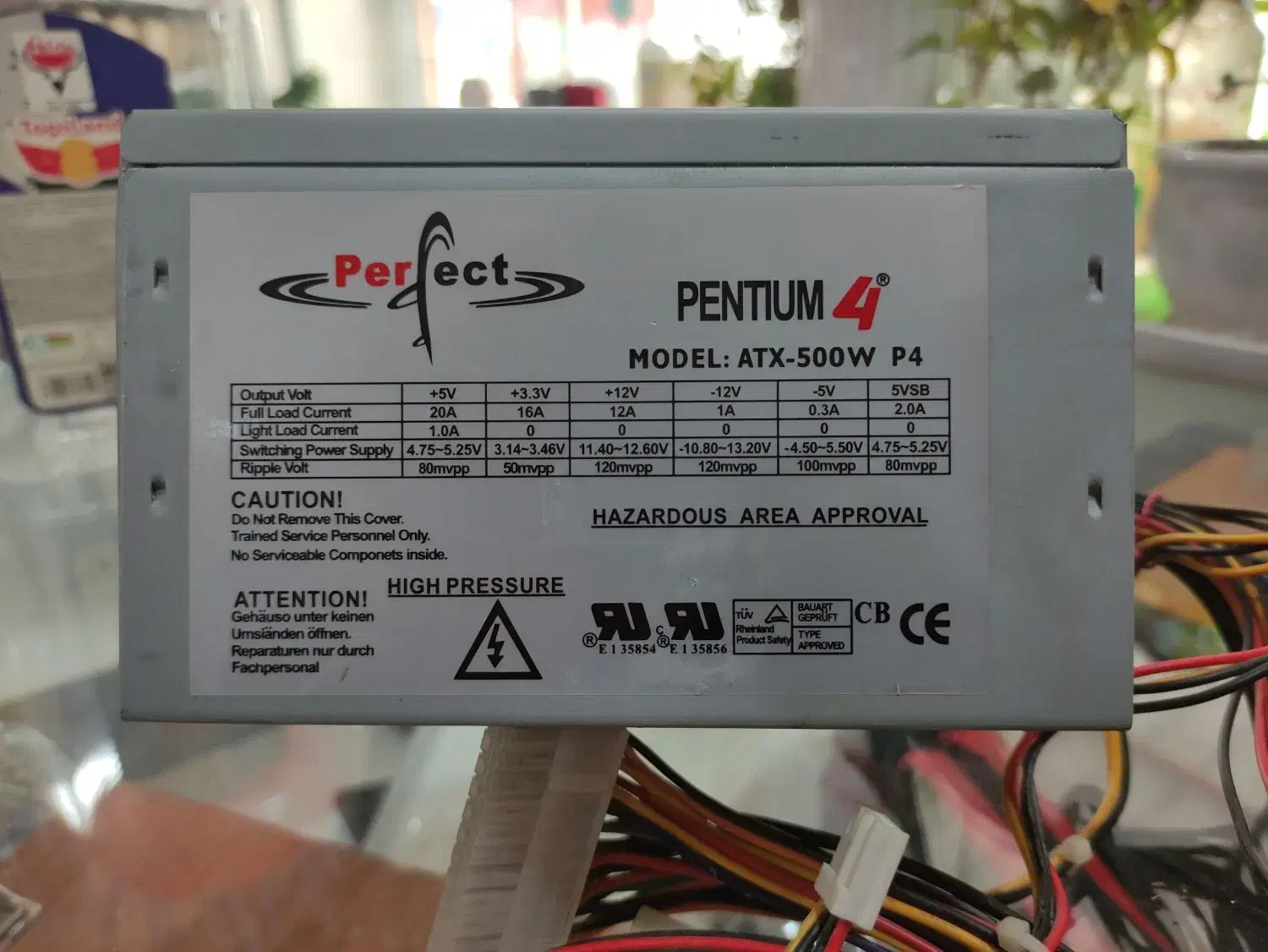 پاور کامپیوتر PERFECT مدل ATX-500W|قطعات و لوازم جانبی رایانه|لامرد, |دیوار