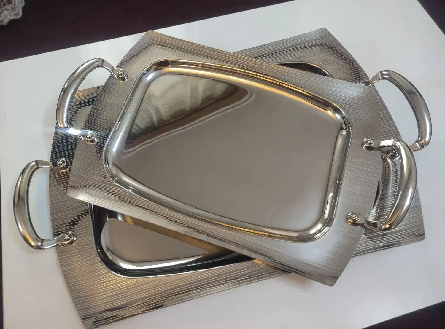 سینی استیل|ظروف سرو و پذیرایی|قم, انصار‌الحسین|دیوار