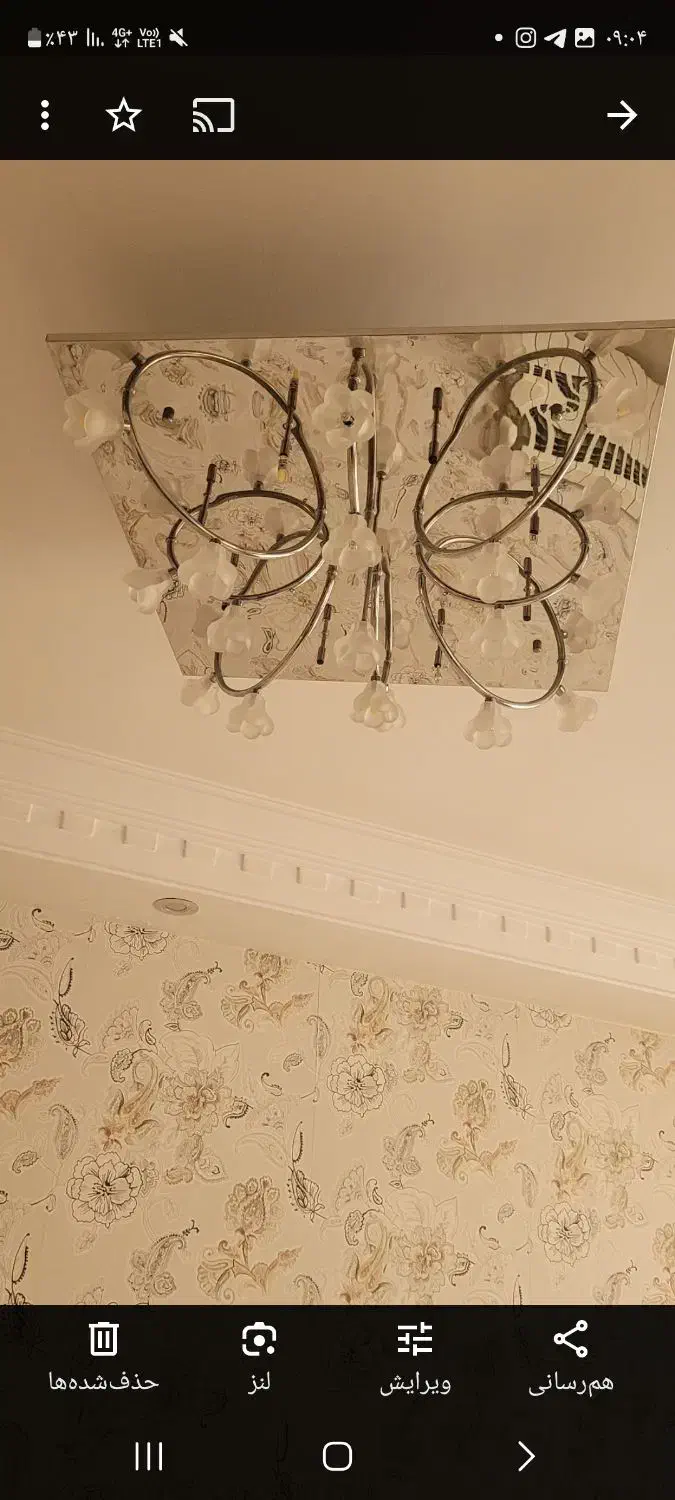لوستر مربعی دو عدد|لوستر و چراغ آویز|تهران, نارمک|دیوار