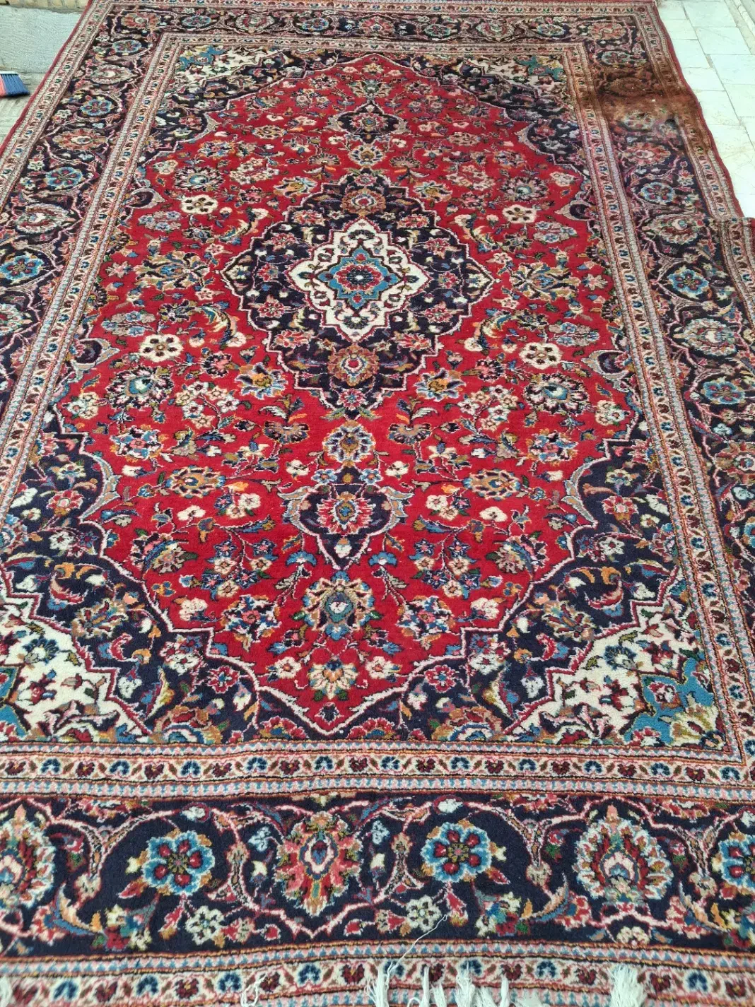 ۲عدد فرش دستباف یزد|فرش|یزد, |دیوار