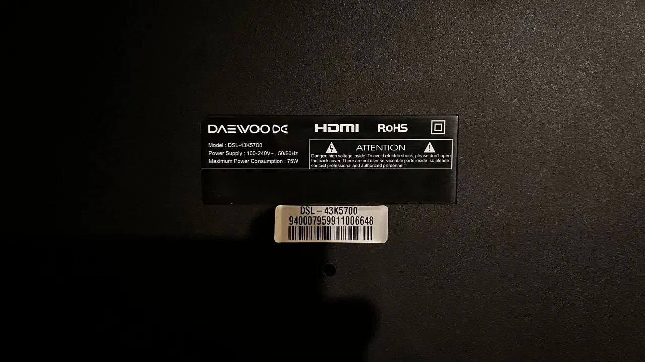 تلویزیون 43 اینچ دوو|تلویزیون و پروژکتور|مشهد, سجاد شهر|دیوار