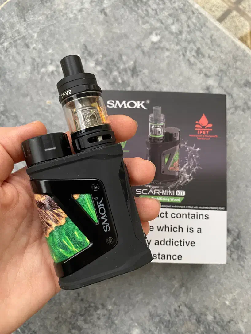 ویپ scar mini برند smok رنگ green stabilizing wood|زیورآلات و اکسسوری|بهشهر, |دیوار