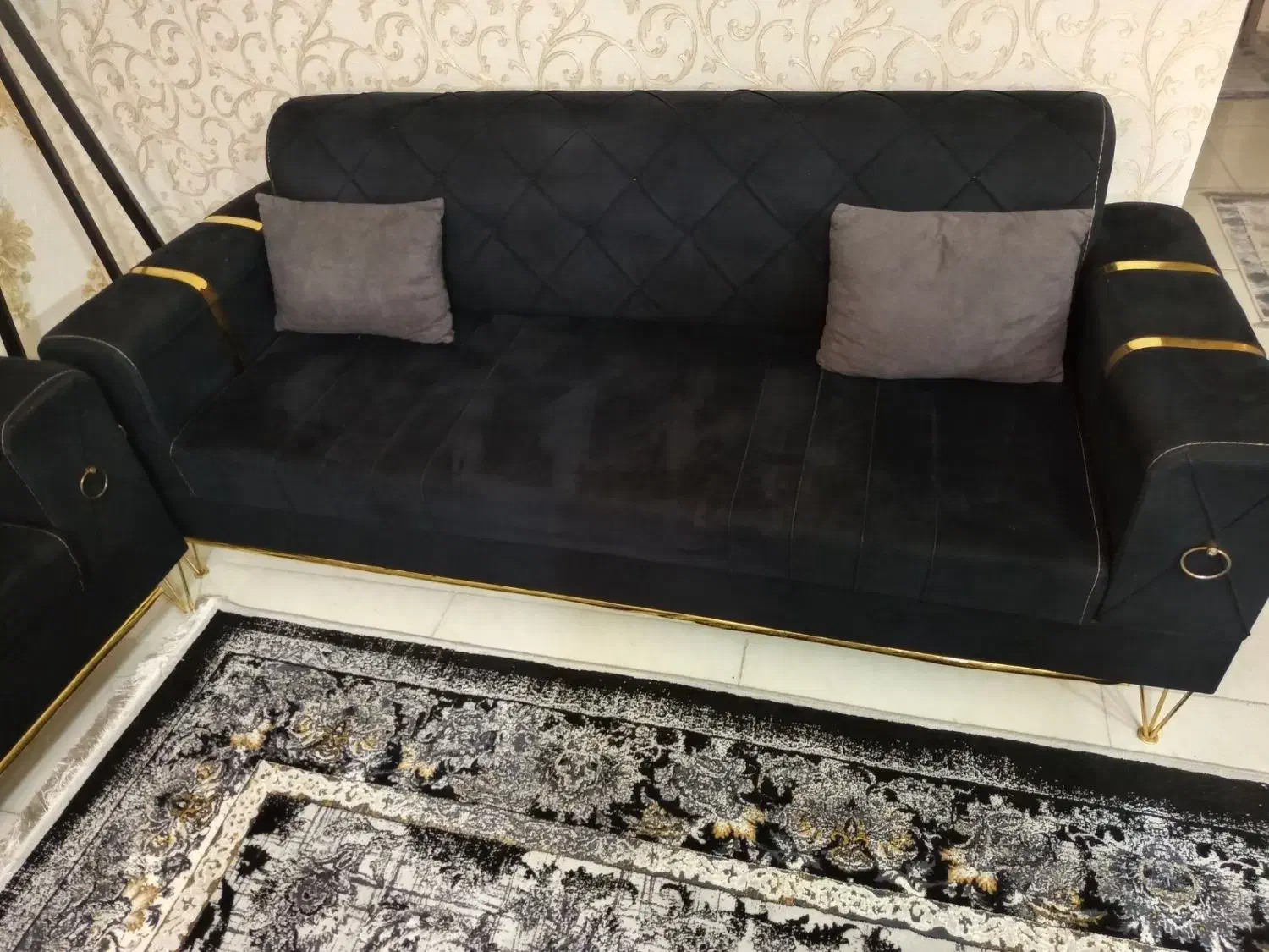 مبل ۷نفره همراه میز سنگی|مبلمان خانگی و میز عسلی|مشهد, شهرک بهارستان|دیوار