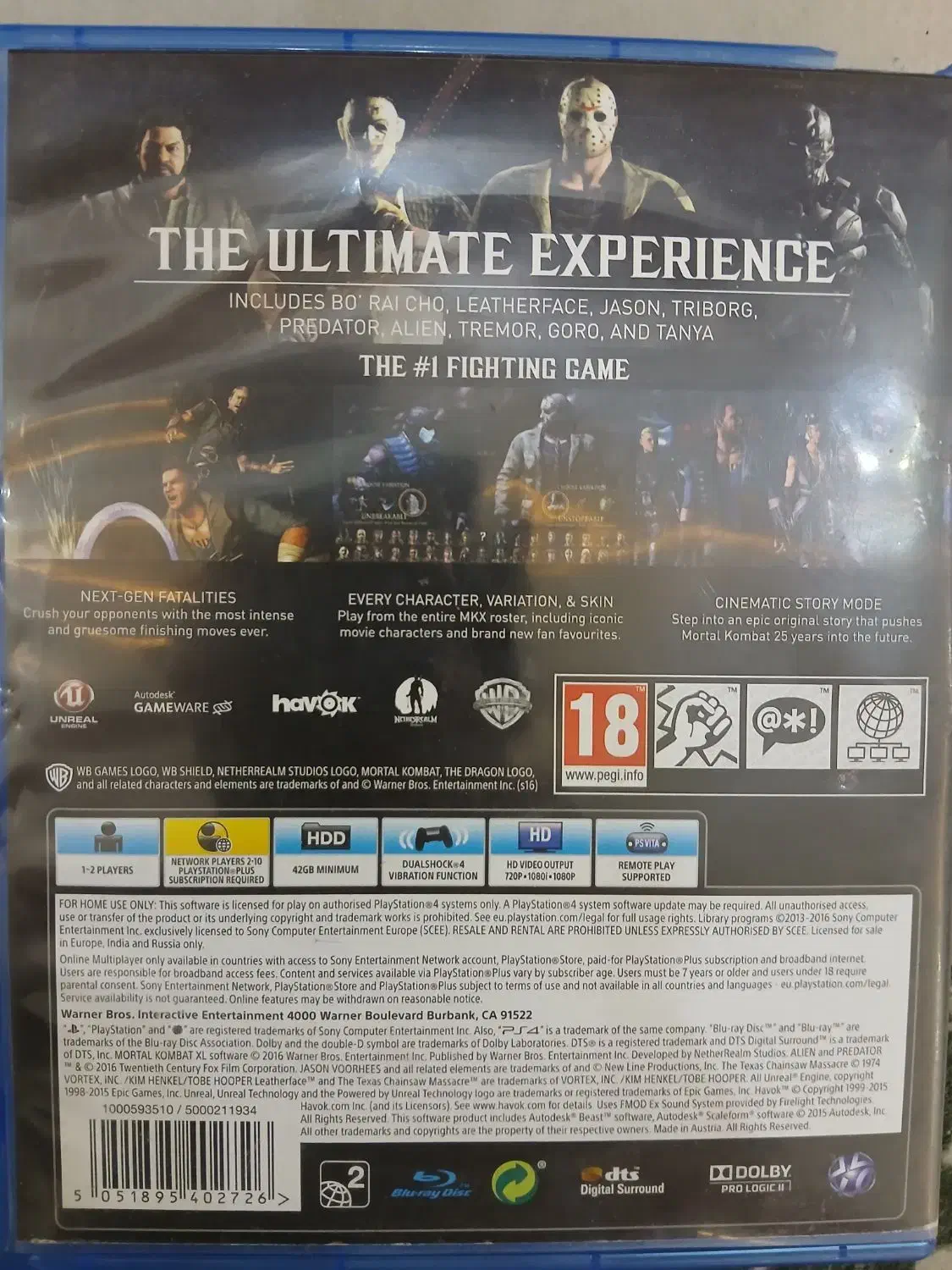 دیسک بازی mortal kombat xl ps4|کنسول، بازی ویدئویی و آنلاین|مشهد, ایثار|دیوار