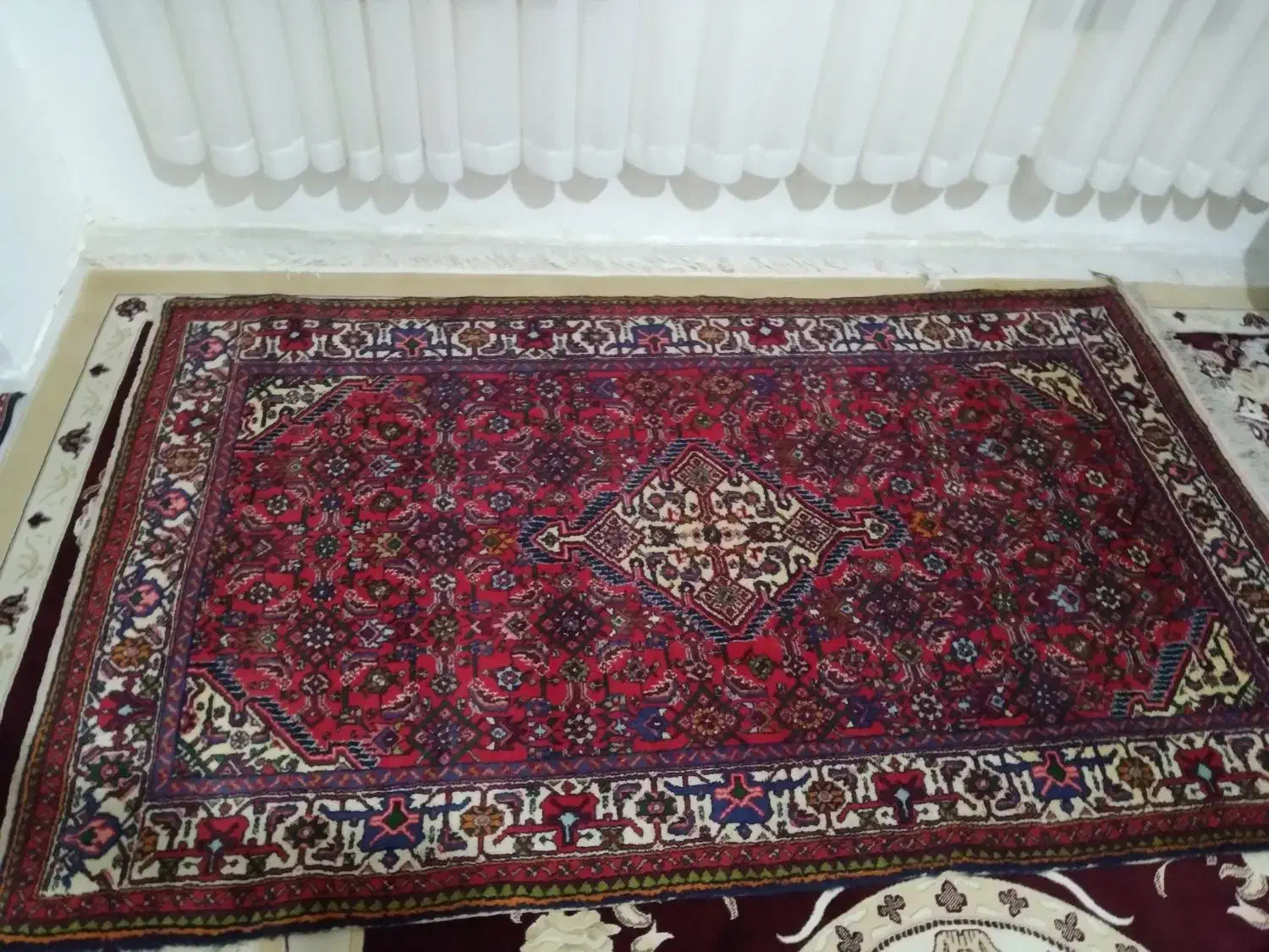 جفت فرش دستبافت نقشه تاجی آباد همذان|فرش|کرمانشاه, |دیوار