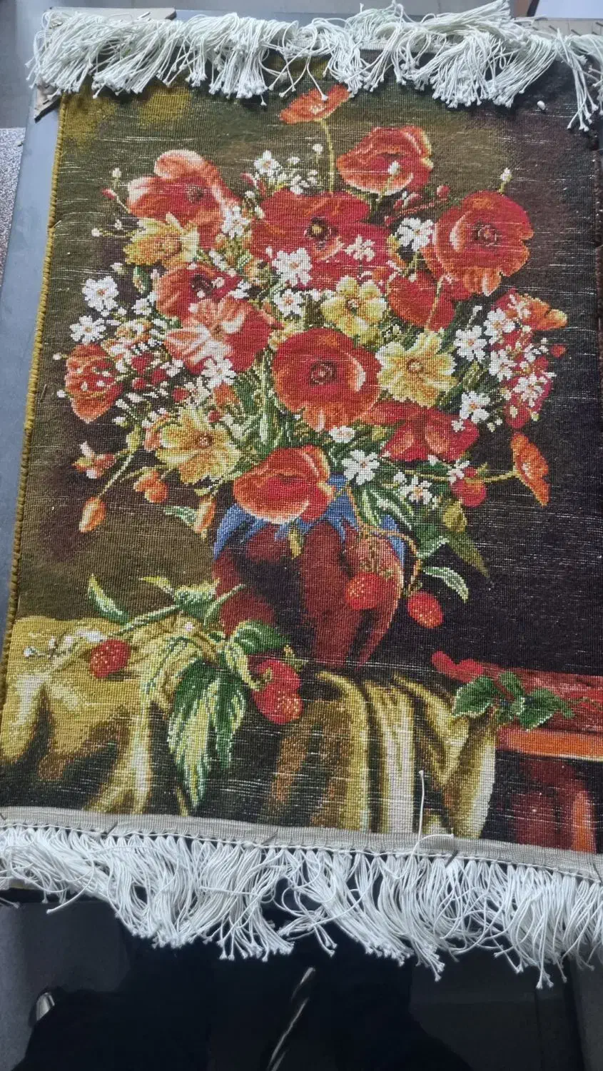 تابلو فرش دست بافت تلفیق ابریشم|تابلو فرش|پردیس, فاز ۴|دیوار