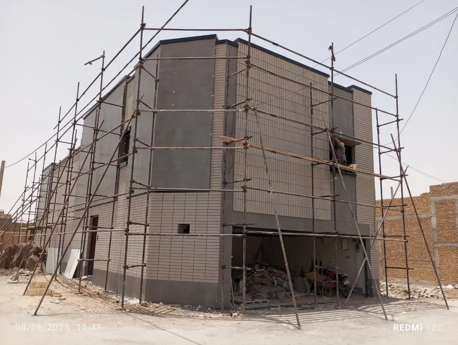 اجرای نمای ساختمان ترکیبی وپلاک و سنتی و...|خدمات پیشه و مهارت|میبد, |دیوار