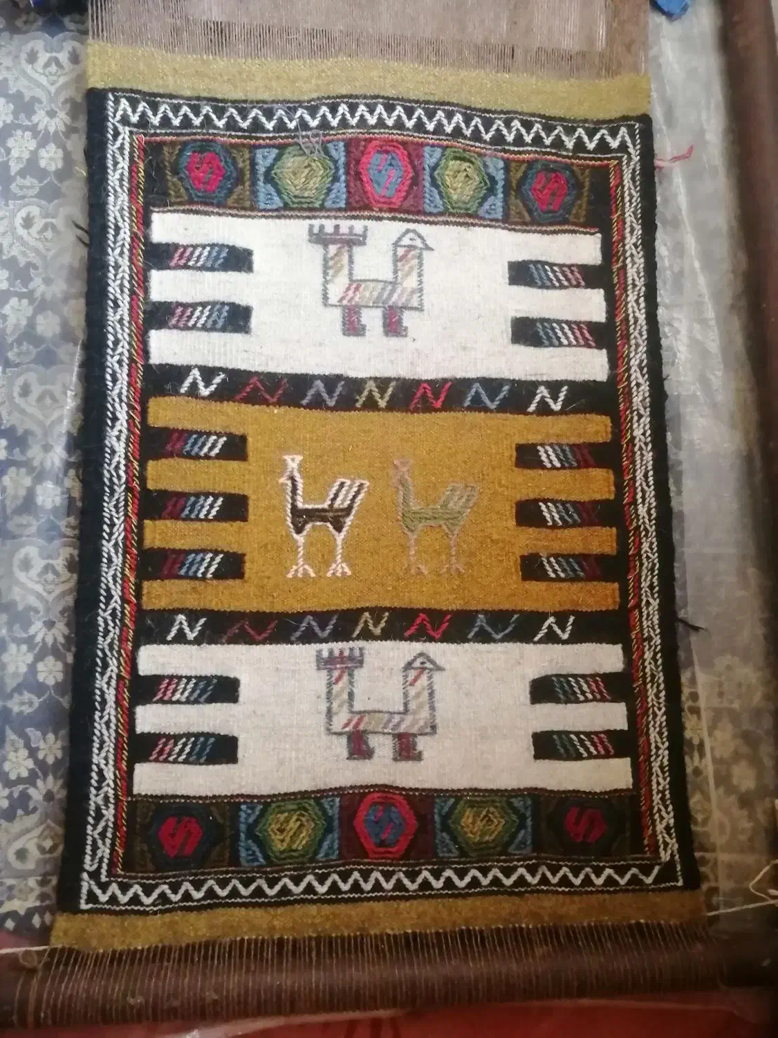 گلیم عشایری|گلیم، جاجیم، گبه|بجنورد, |دیوار