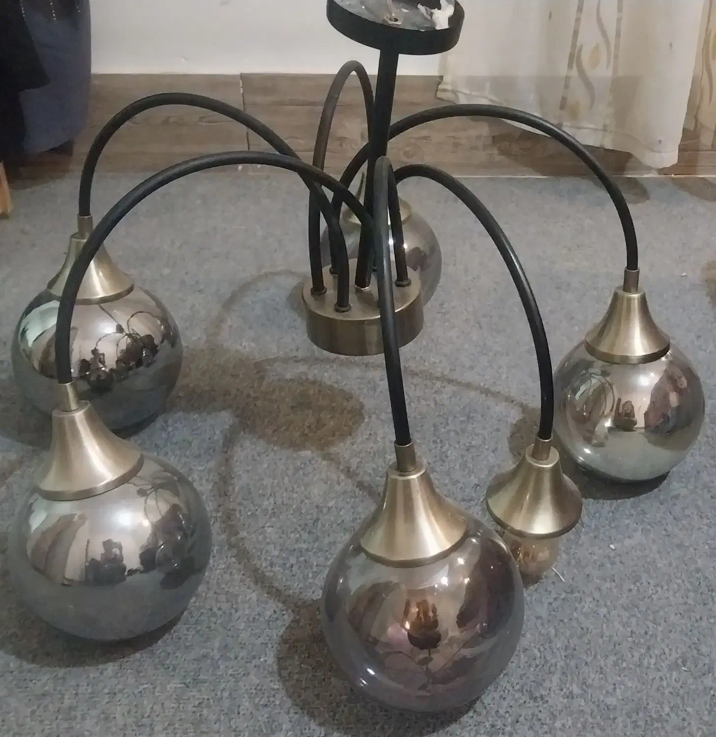 لوستر سقفی نو|لوستر و چراغ آویز|شیراز, شهرک گلها|دیوار