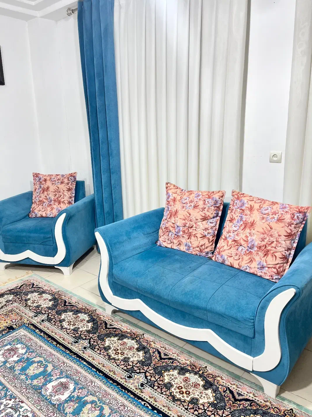 مبل هشت نفره سالم|مبلمان خانگی و میز عسلی|آزادشهر, |دیوار