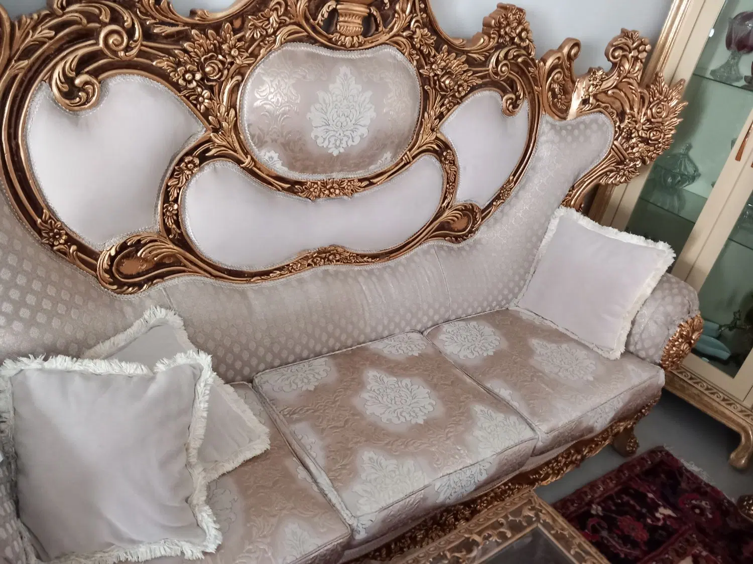 مبل خورشیدی در حد نو مناسب جهیزیه کار درجه یک|مبلمان خانگی و میز عسلی|تهران, شهرک کوهسار|دیوار