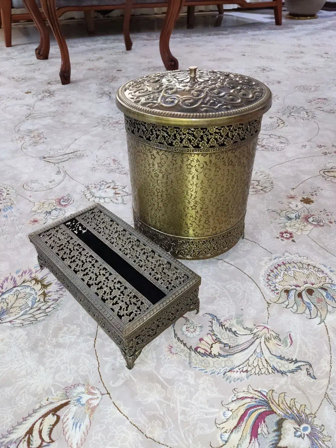 ست سطل و جا دستمالی|صنایع دستی و سایر لوازم تزئینی|ری, دیلمان|دیوار