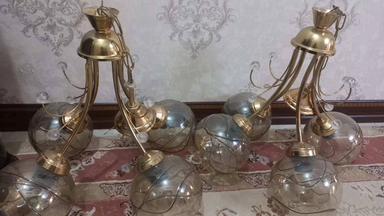 لوستر ۴ شاخه|لوستر و چراغ آویز|مشکین‌دشت, |دیوار