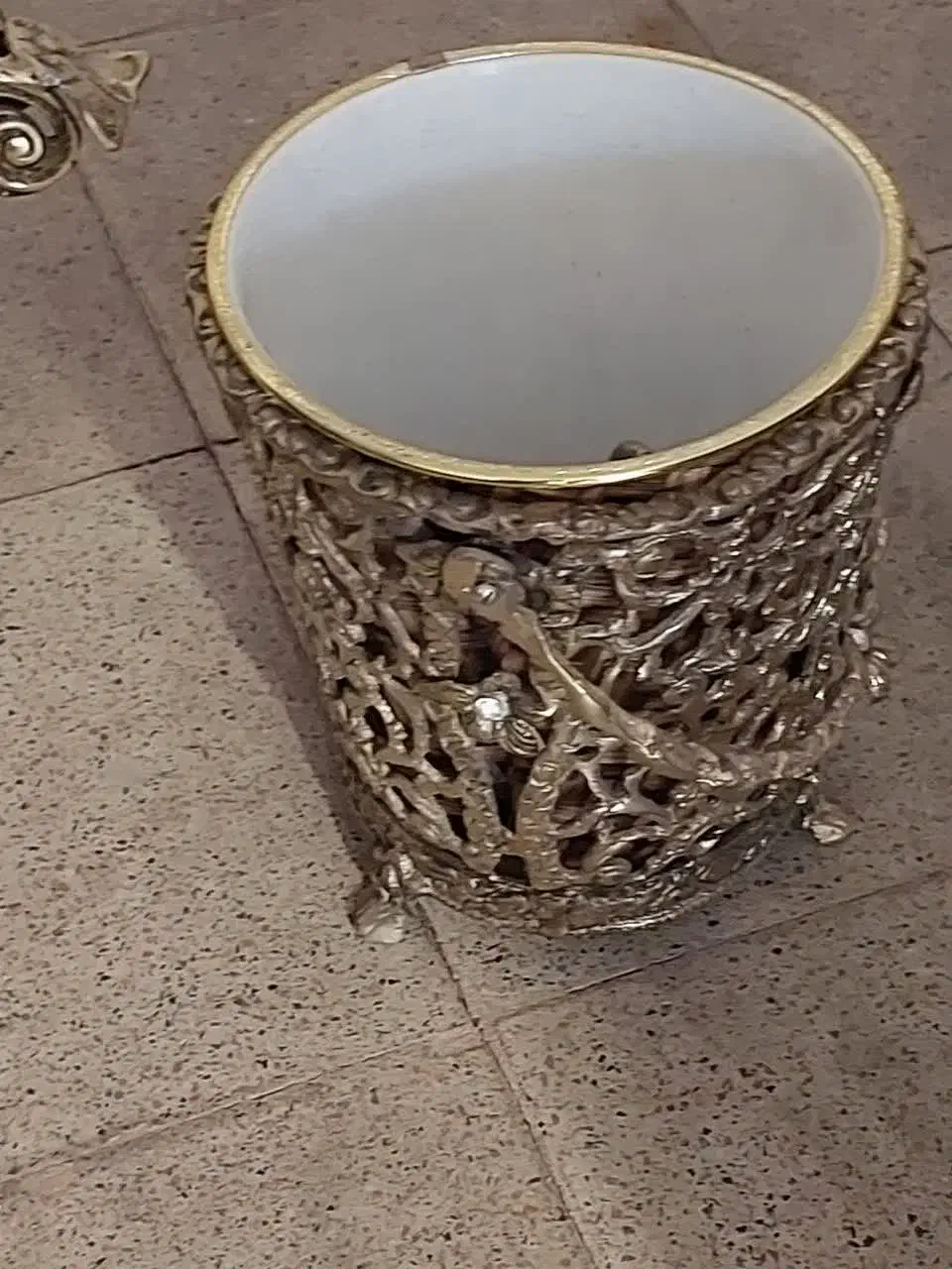 سطل زباله برنجی|صنایع دستی و سایر لوازم تزئینی|تهران, سازمان برنامه شمالی|دیوار