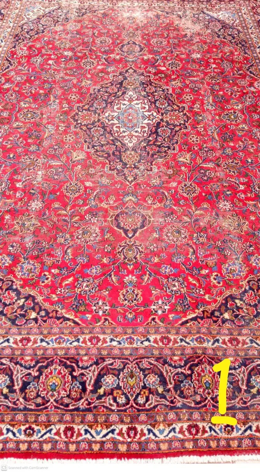 فرش دستباف مشهد جفت 12متری|فرش|بناب, |دیوار