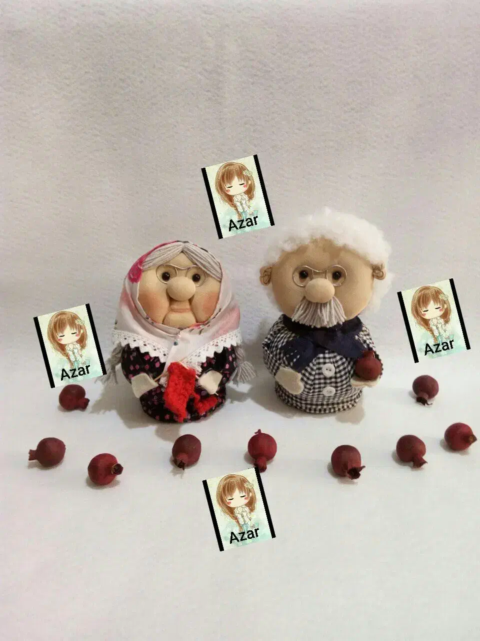 خانوم جون و آقاجون یلدایی|صنایع دستی و سایر لوازم تزئینی|شهرکرد, |دیوار